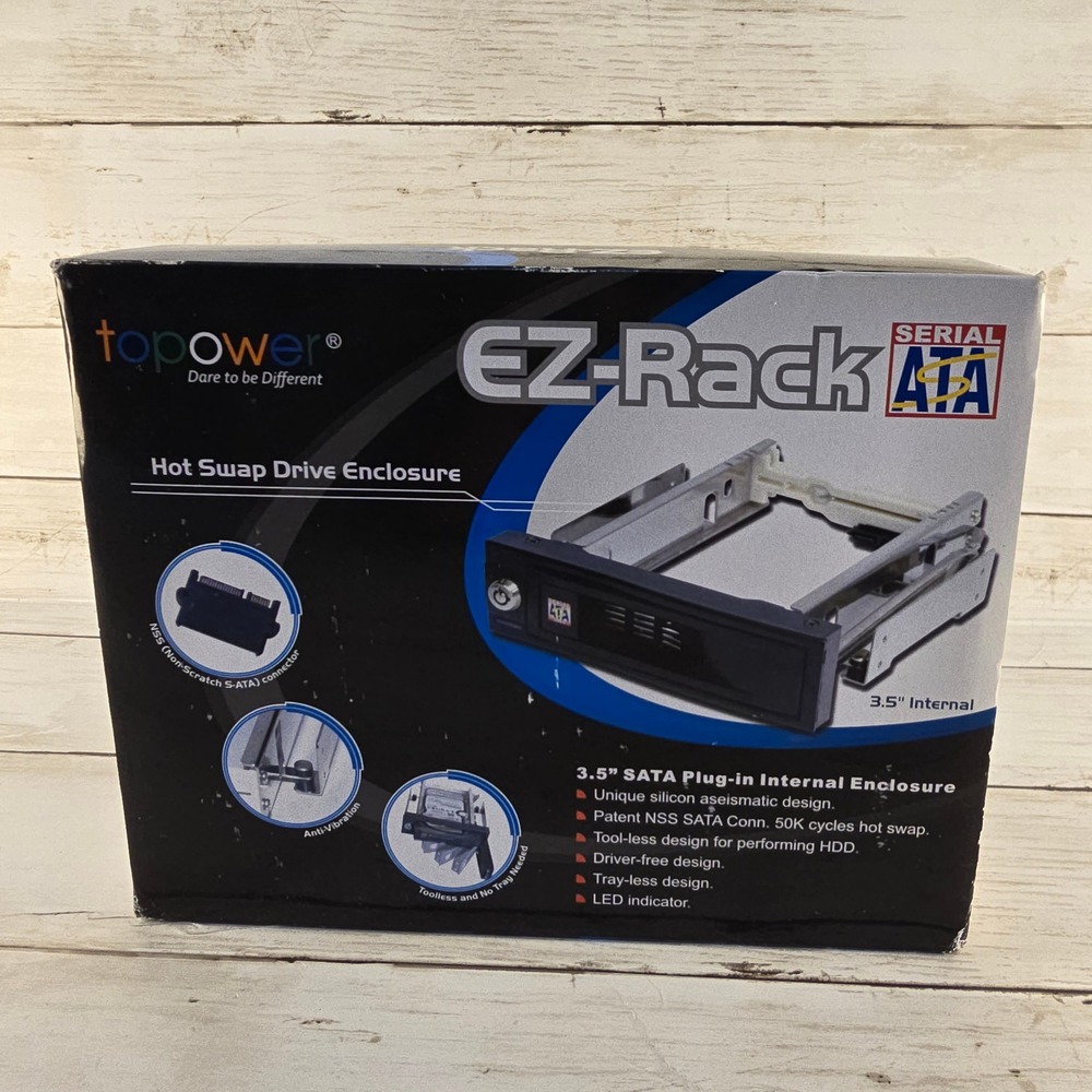 Topower EZ-Rack 3.5 SATA Hot Swap Internal‎ Drive Enclosure Trayless MRA200-PRO